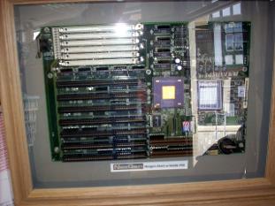 Framed computer motherboard